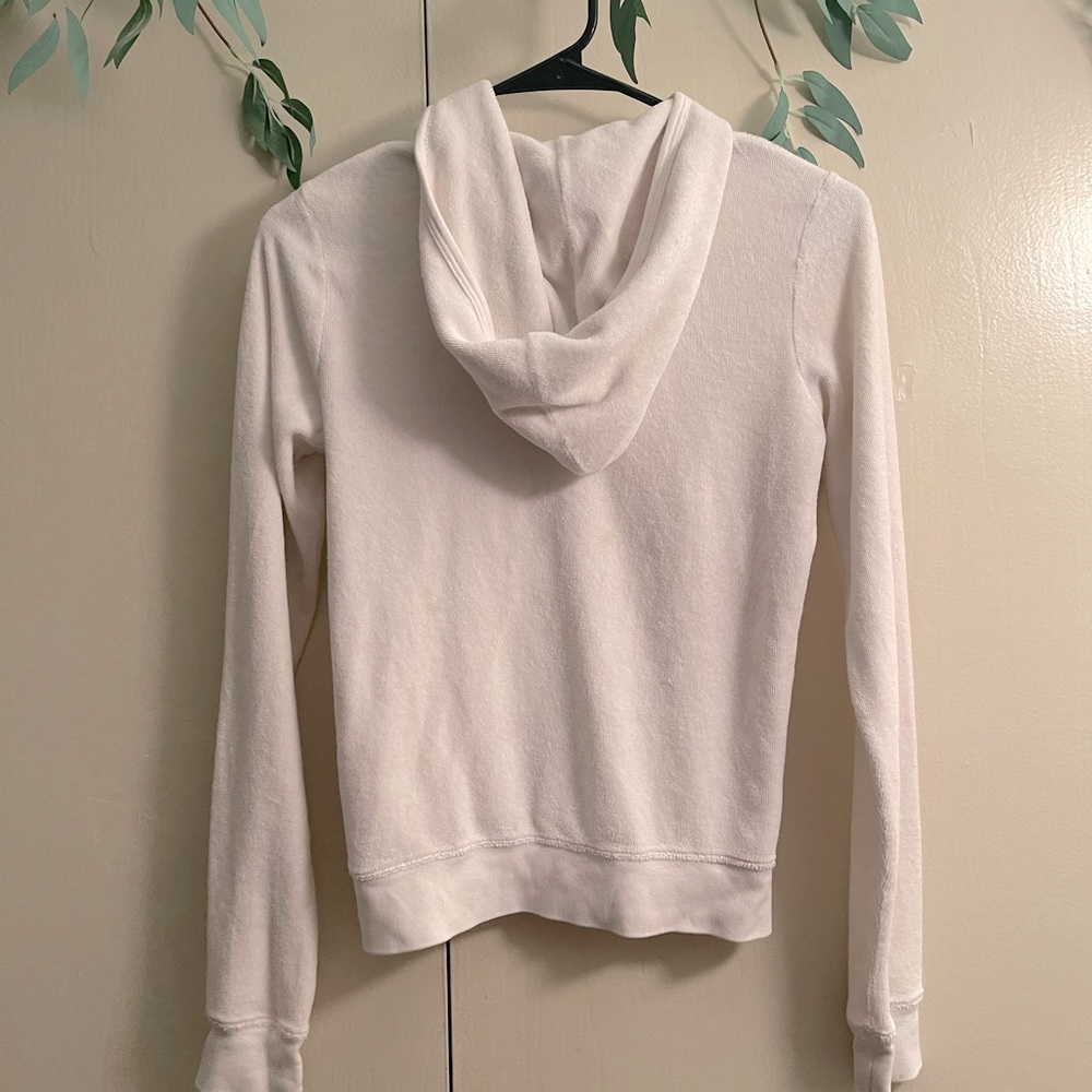 Juicy Couture white fitted hoodie